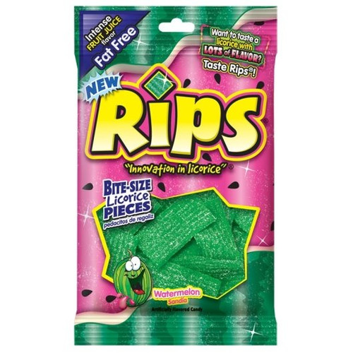 Rips Bite Size Watermelon Peg Bag, 4 Ounces, 12 Per Case